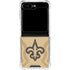 NFL New Orleans Saints Double Vision Galaxy Z Flip6 Clear Case